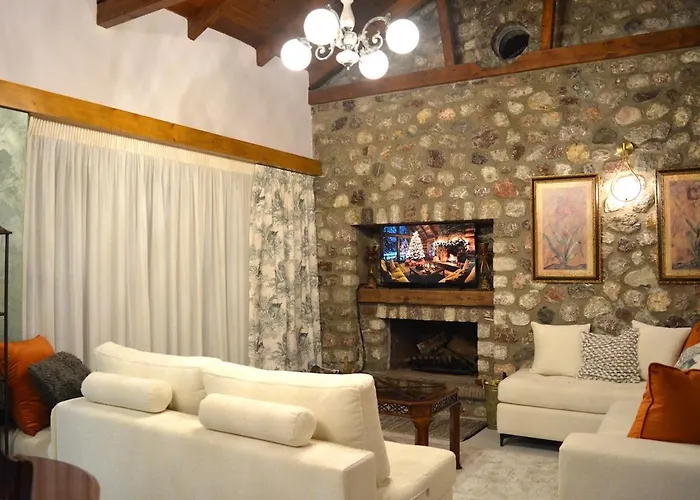 Selena - Stone With View And Fireplace